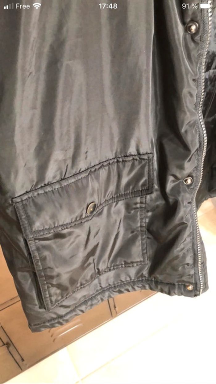 Manteau noir chaud 16 ans gemo capuche - photo numéro 4