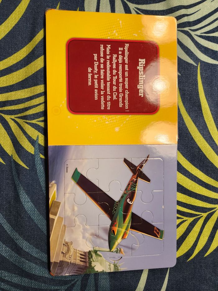 Livre mon petit livre puzzle planes disney enfant 5x9 pièces - photo numéro 6
