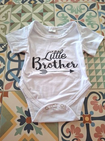Bodie manches courtes Little brother 6 mois