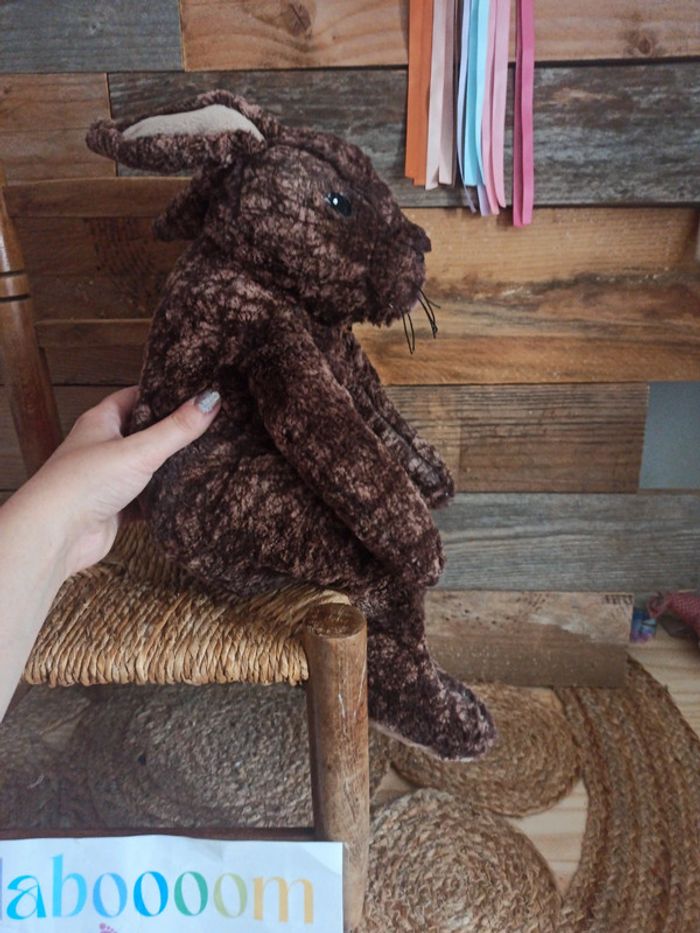 Peluche lapin lièvre marron ikea tbe - photo numéro 5