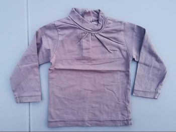 Tee-shirt ML à col roulé sous pull 18 mois garçon kitchoun