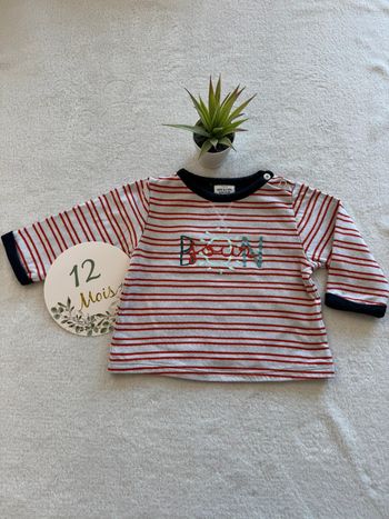 T-shirt manches longues bonjour