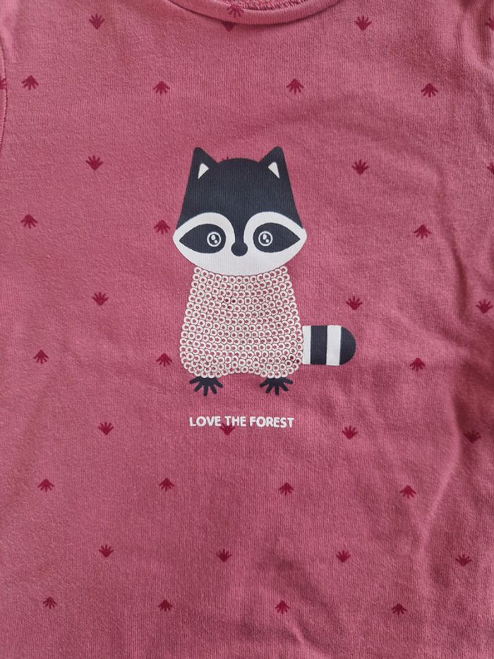 Tee shirt manches longues rose Obaibi - photo numéro 2