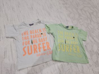 Lot 2 T-shirts 24mois
