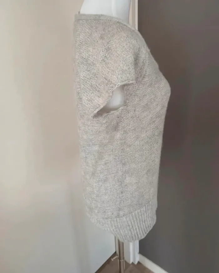 Vanessa Bruno, pull gris angora et alpaga - photo numéro 3