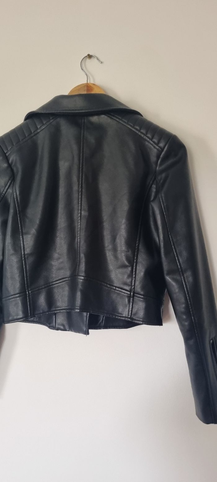Perfecto noir similicuir Taille 38 - photo numéro 7