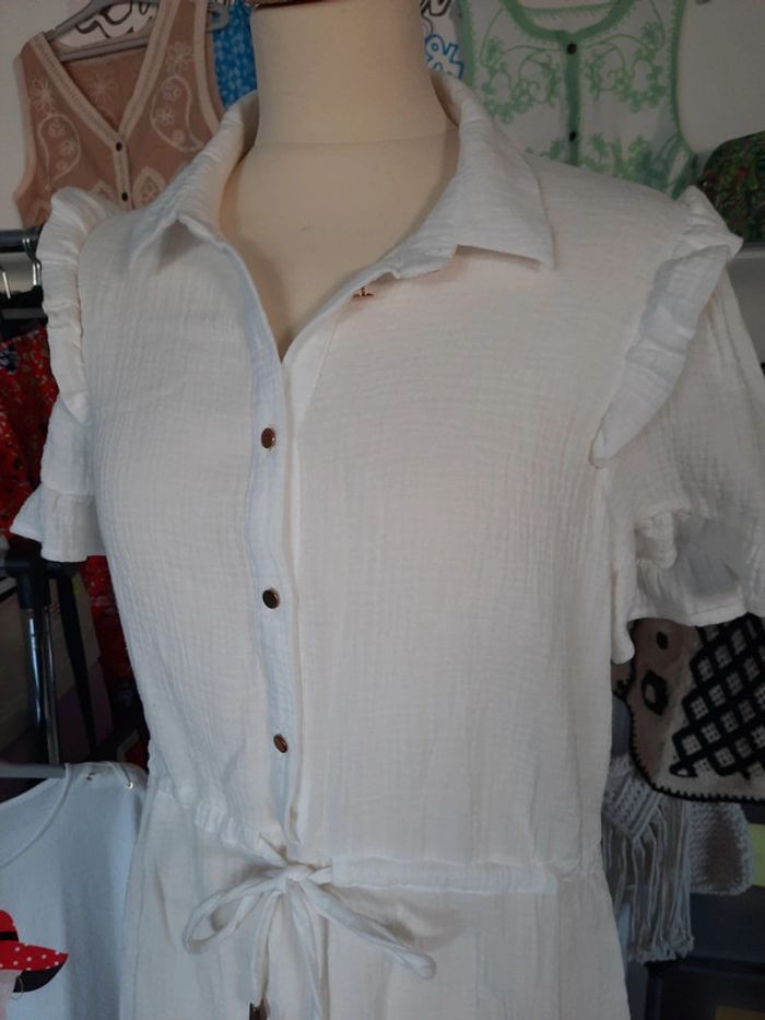 Robe gaze de coton blanche 40 Pimkie #lora11femme40 - photo numéro 7