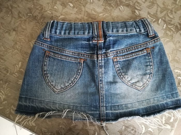 Mini jupe jean 8 ans fille - photo numéro 2