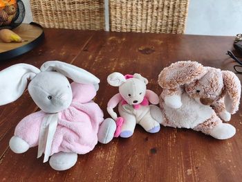 Lot de 3 peluches 