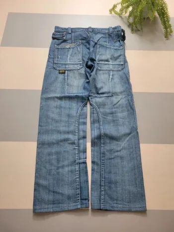 Pantalon jean jake two large super baggy taille L 50 bleu clair