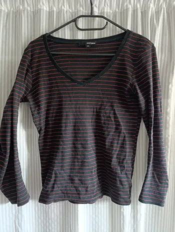 T shirt manches longues rayures