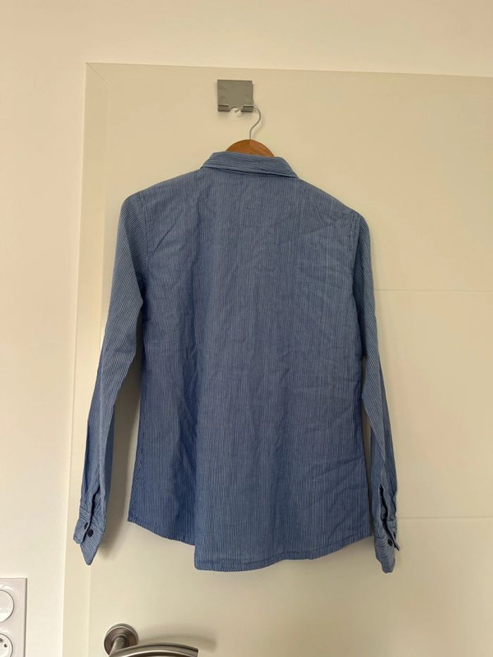 Chemise bleu à rayures taille 40 - photo numéro 2