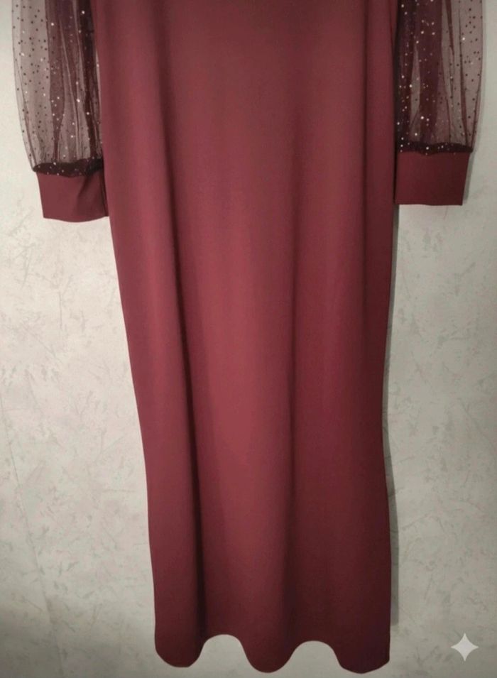 Magnifique robe rouge foncé de cérémonie taille XL 44 - photo numéro 8