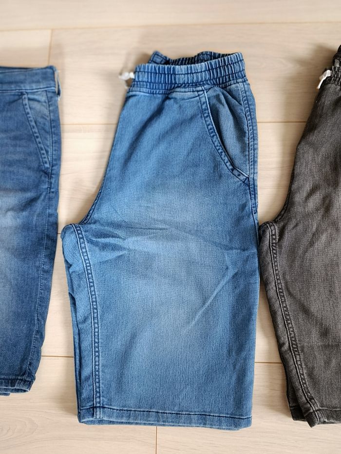 Lot de 4 bermudas en jean garçon taille 14 ans - photo numéro 3