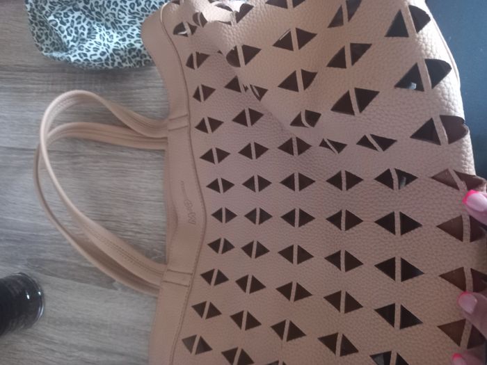 Sac à main beige troué m by mosquitos - photo numéro 2