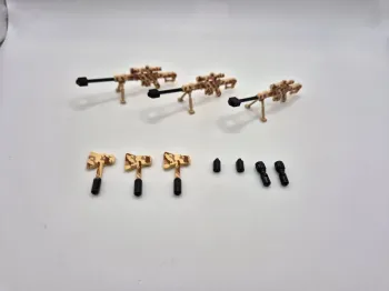 Lot d'armes mitraillette type lego pour militaires star wars comprend 10 pièces