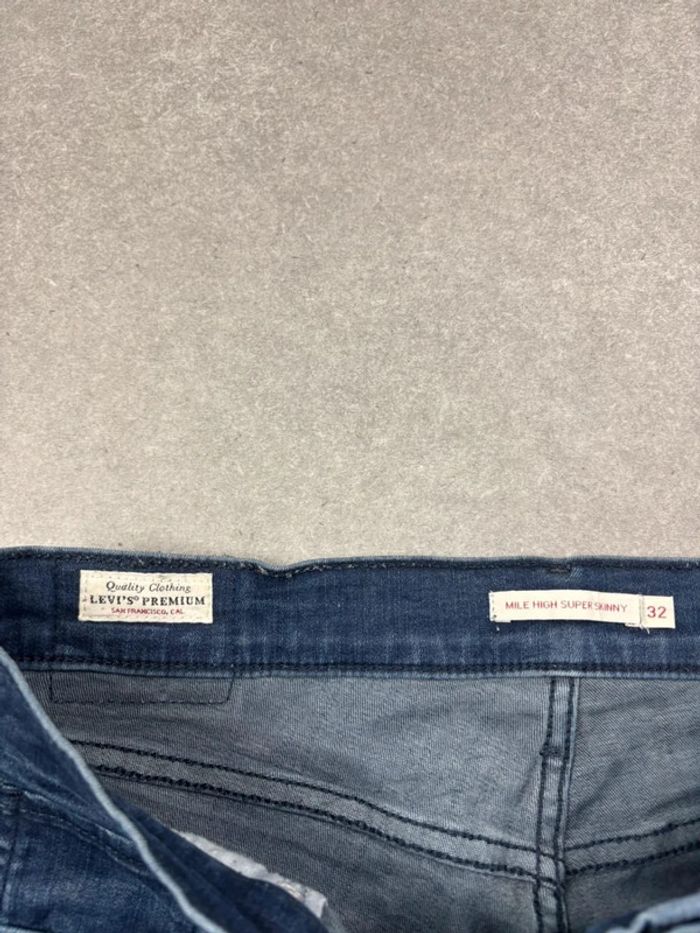 Jean pantalon coupe skinny levis bleu W32 L30 - photo numéro 8