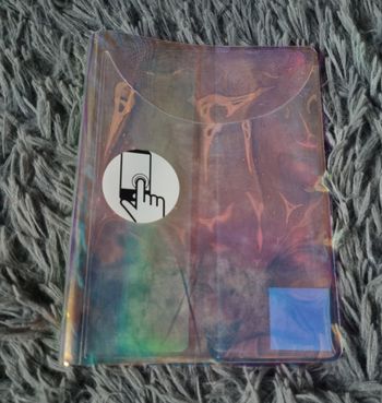 Protège cahier transparent multicolore