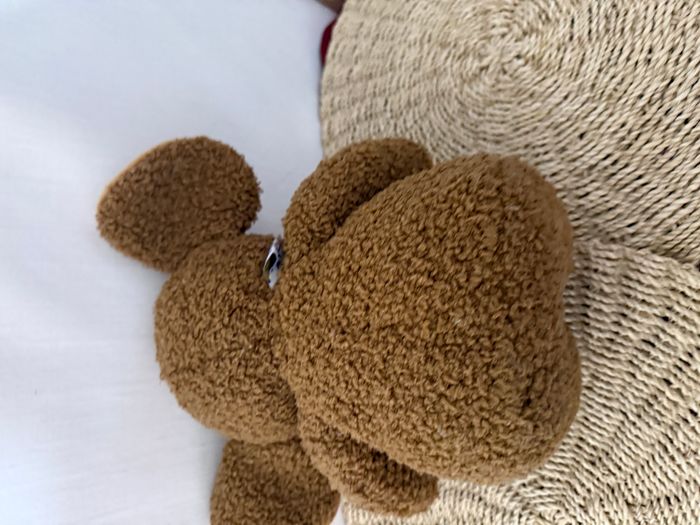 Doudou souris beige marron - photo numéro 4