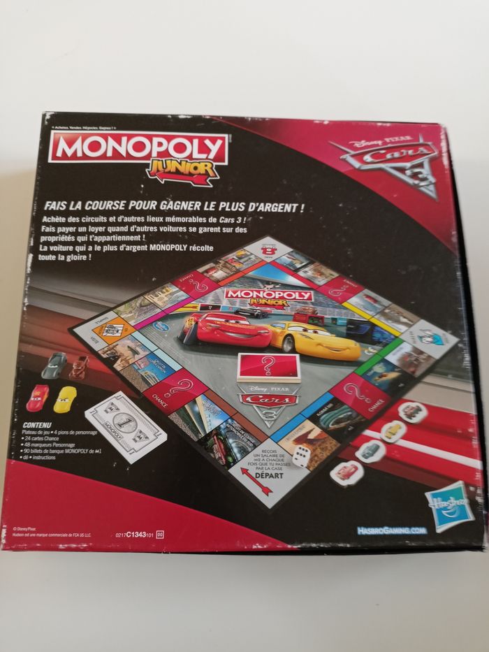 Monopoly junior cars 3 hasbro complet - photo numéro 2