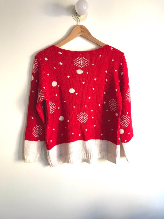 Pull de Noël avec un renne et flocons de neige taille unique neuf jamais porté - photo numéro 6