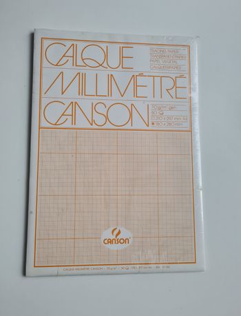 Carnet papier calque millimétré A4 Canson NEUF