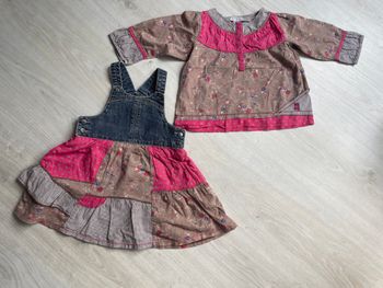 Ensemble robe et blouse Confetti 24 mois