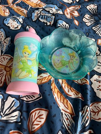 Vaisselle fée clochette en plastique