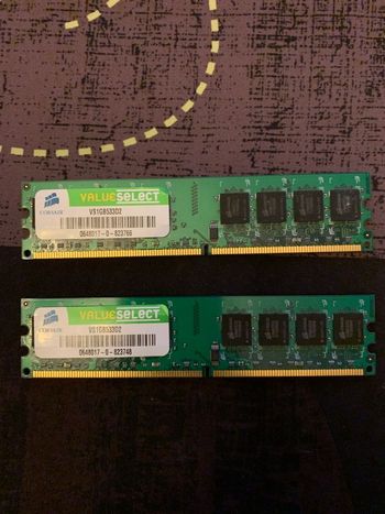 Barrettes de RAM 1GO 