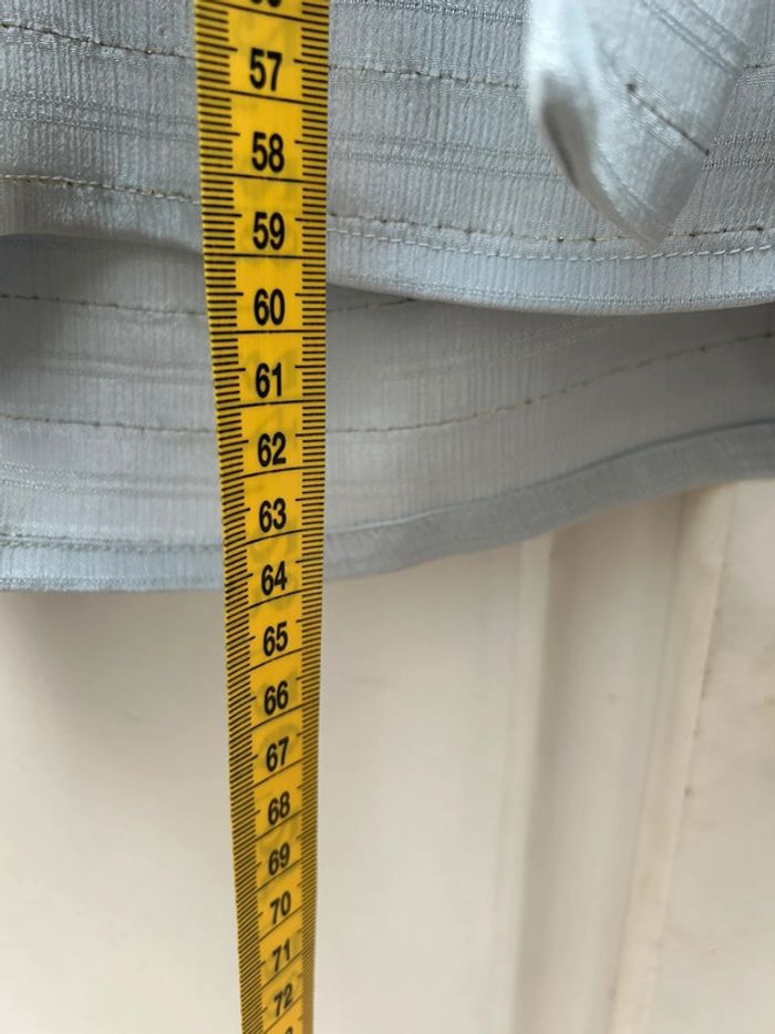 Chemisier vintage avec noeud bleu clair année 80 taille 3 : 40 42 - made in France - photo numéro 7