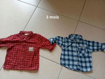 Lot de 2 chemises 3 mois