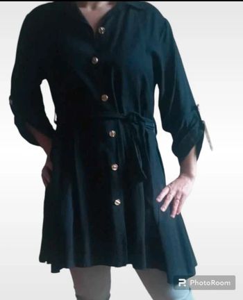 Chemise longue noire neuve