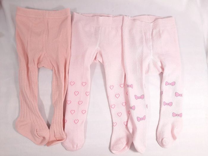 Lot de 3 collants,  0-6 mois, seline