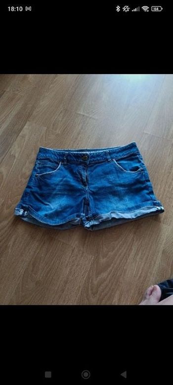 Short en jean camaieu
