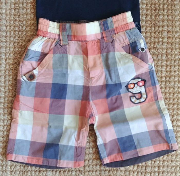 Ensemble body Petit Bateau et bermuda Catimini 2 ans - photo numéro 4