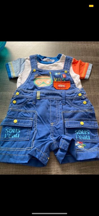 Ensemble salopette 3 mois