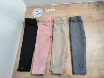 Lot 4 leggings 18 mois