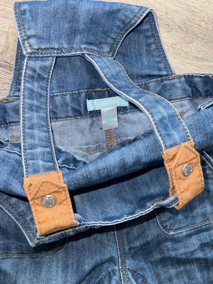 Salopette en jeans 12 mois okaidi - photo numéro 2