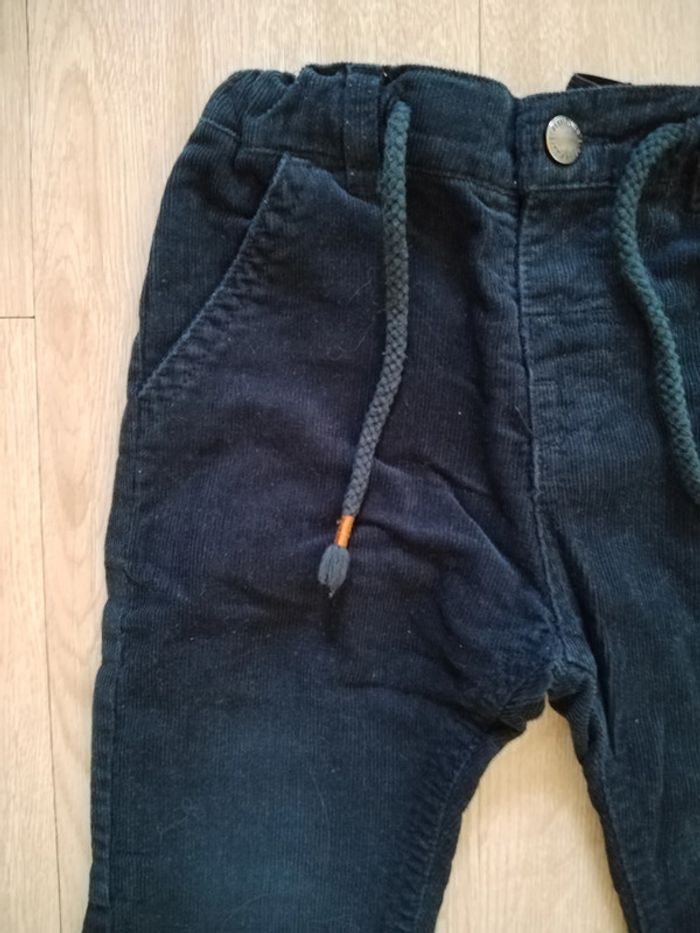 Lot 3 pantalons effet velours doublés 2 ans - photo numéro 8