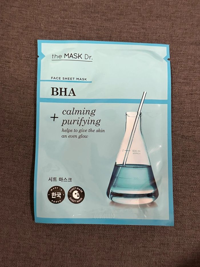 Masque Visage en Tissu Vegan BHA Neuf