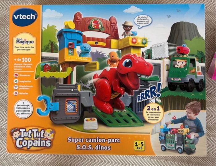 Super camion Parc SOS Dinos de Tut Tut Copains VTech, neuf 🦖🚛