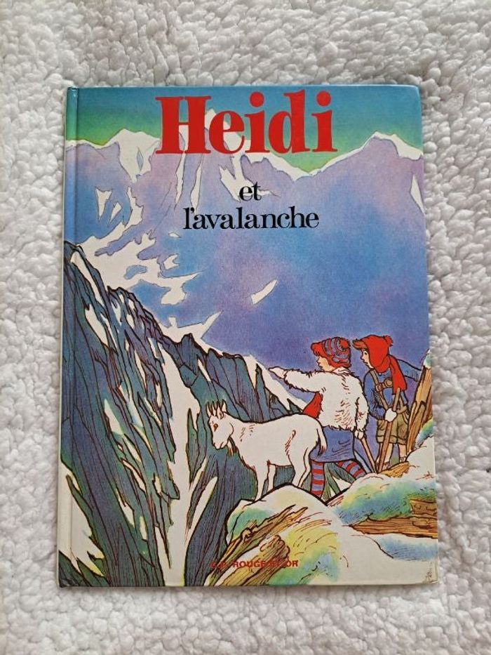 Livre "Heidi et l'avalanche" vintage