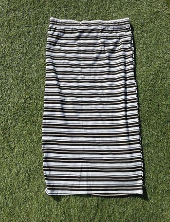 Jupe longue rayée noir et blanc NEUVE avec étiquettes - Taille S
