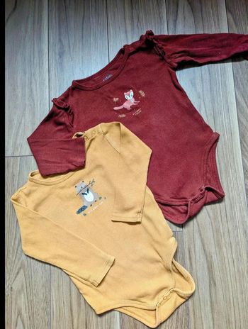 Lot de 2 bodies manches longues