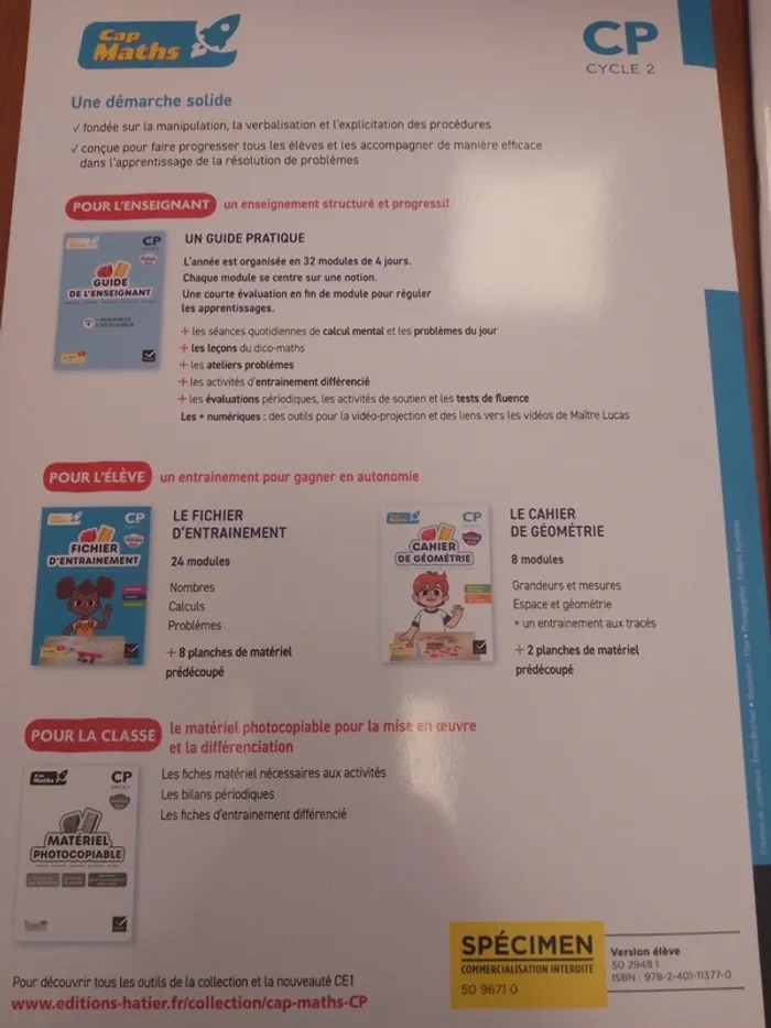 Cap maths CP - photo numéro 2