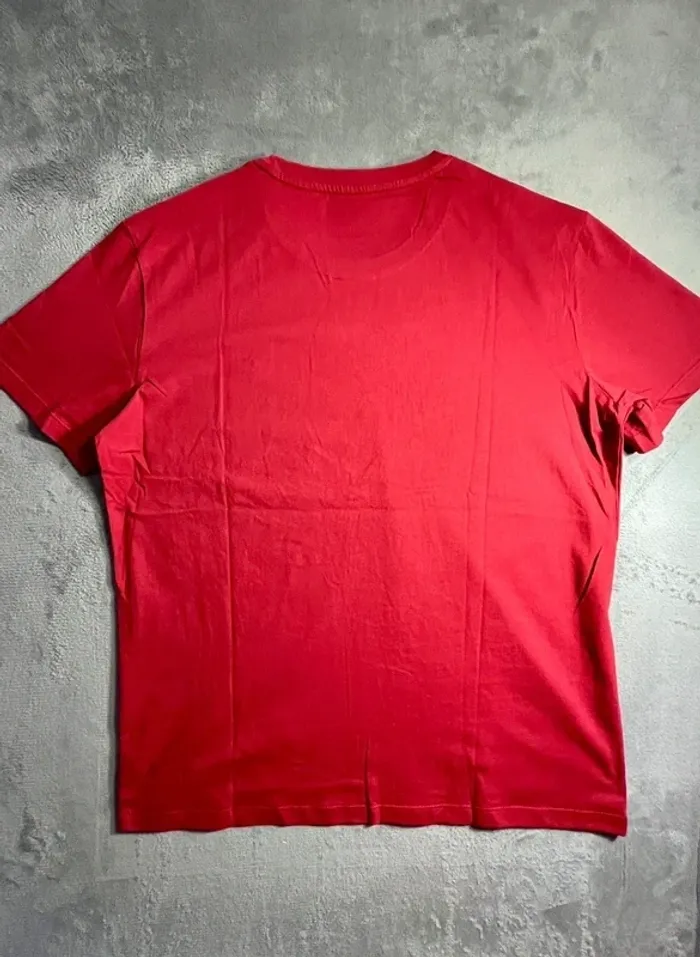 T-shirt Ralph Lauren Crewneck Embroidered Burgundy Yellow Poney – Taille L - photo numéro 8