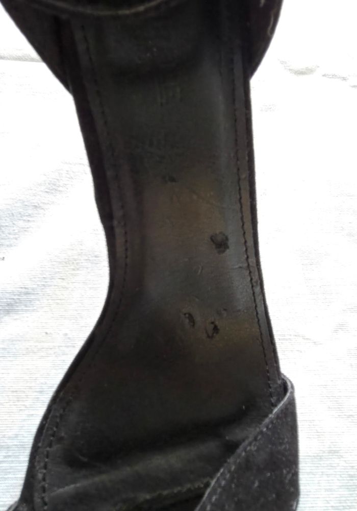 Truffle Collection Sandales Talons Suédine Noir Bon État 39 - photo numéro 9