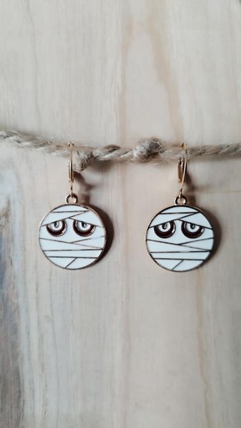 Boucles d’Oreilles Halloween Momies Rigolotes
