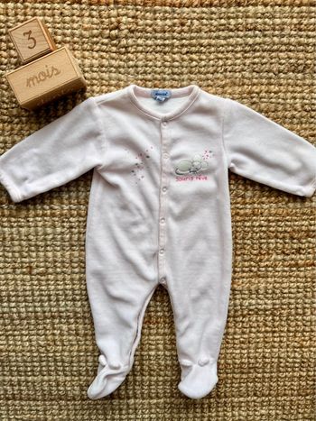 Pyjama velours Absorba 3mois / 60cm
