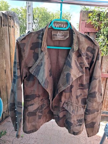 Veste en coton, imprimé camouflage militaire - T.M / 38